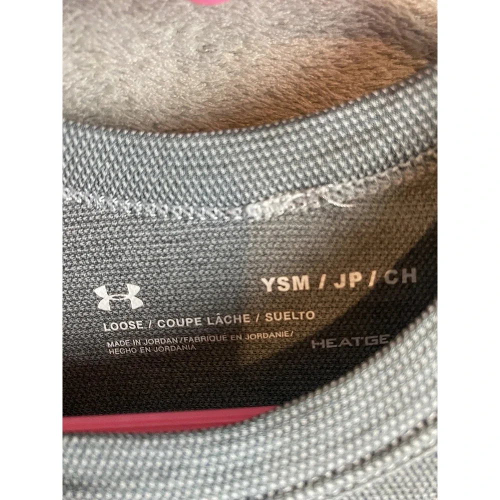 Under Armour YSM Boys Grey Performance T-Shirt HeatGear